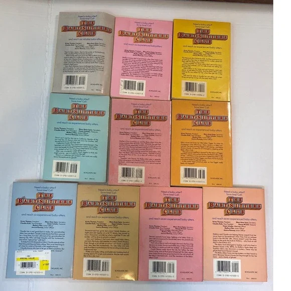 The Baby Sitters Club Book Lot of 10 Books 20-29 Ann M Martin Vintage 80's 90's - Picture 2 of 10